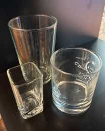 set of glasses