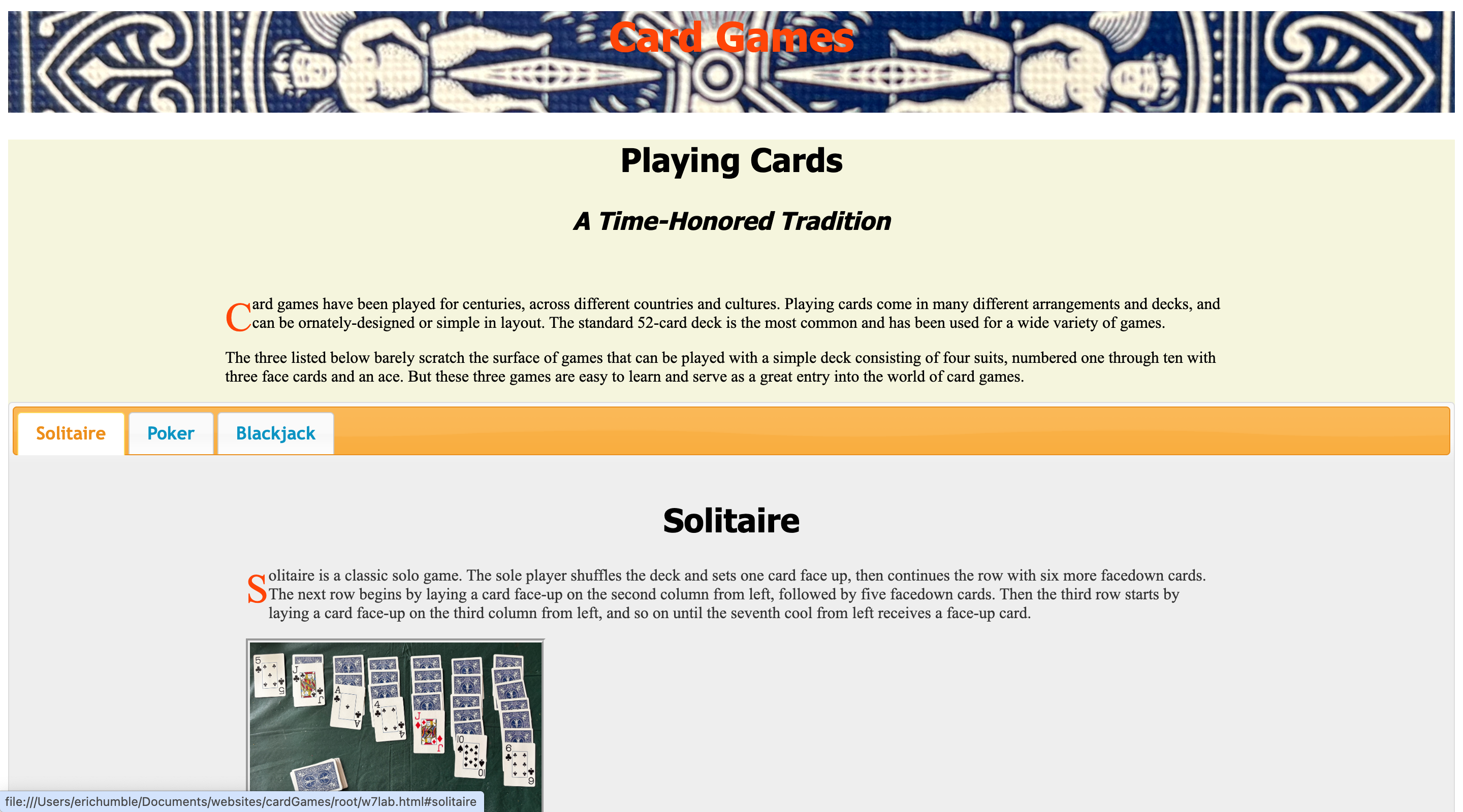 card games